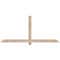 Ekena Millwork Eugene Smooth Timber Gable Bracket, Douglas Fir, 72"W x 33"H x 3 1/2"D x 3 1/2"F, 11/12 Pitch GBW072X33X0404EUG00SDF - alternate 1